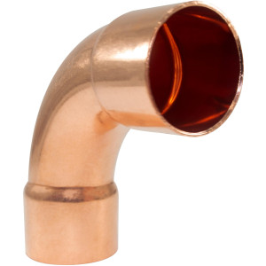 NDL N-2055 90 Degree Elbow Long turn 1-3/8 in Copper pipe fittings CxC Sweat connections for refrigeration, air conditioning and plumbing applications ACR
