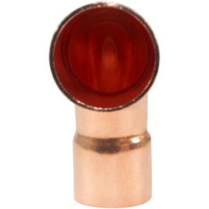 NDL N-2747 90 Degree Elbow Long turn 1-1/8in Copper pipe fittings C x C Sweat connections for refrigeration, air conditioning and plumbing applications ACR 