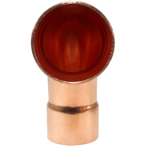 NDL N-2063 Codo de 90 grados giro Largo 1-5/8pulg Accesorios de tuberia de cobre C x C Conexiones soldadas para aplicaciones de refrigeracion, aire acondicionado y plomeria Tuberia de cobre ACR