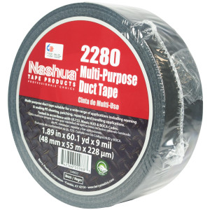 Nashua 2280 Tape/Cinta Multiuso para Ducteria,48 mm x 55 m, Negro, 9 Mil, Certificado UL  Nashua 2280 Tape/Cinta Multiuso para Ducteria,48 mm x 55 m, Negro, 9 Mil, Certificado UL