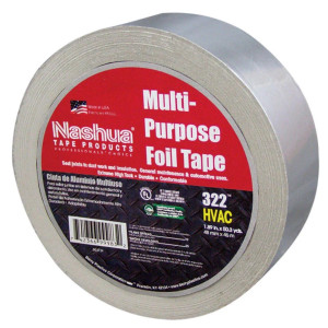 Tape/Cinta De Aluminio Para Ducteria 2"X50yds Nashua 322 (Ul) Tape/Cinta De Aluminio Para Ducteria 2"X50yds Nashua 322 (Ul)
