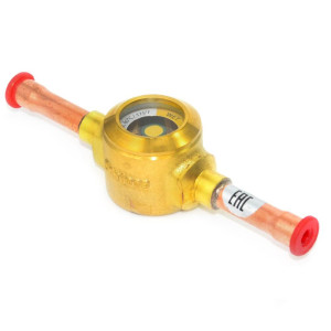 Danfoss 014L0182 Sight Glass 3/8in x 3/8in ODF SGP 10s N R1234yf R1234ze R1270 R134a R22 R32 R404a R407a R407c R407f R410a R448a R449a R450a R452a R452b R454b R507 R513a R744 Co2 