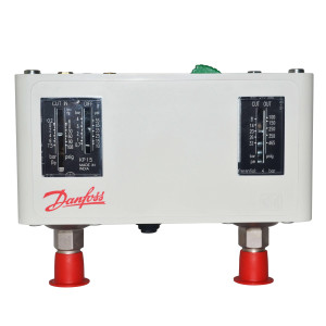Danfoss 060-124391 Pressure Control KP15 Dual Auto/Manual 1/4 in Flare Capillary Not Included replaces 060-124566
