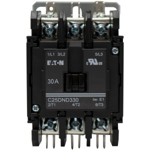 Eaton C25DND330B Contactor de Proposito Definido 3 polos, 30 A, 240 V Eaton C25DND330B Contactor de Proposito Definido 3 polos, 30 A, 240 V