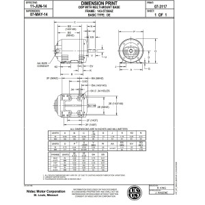 US Motors 1 1/2 hp 1750 rpm, 208-230 V/460 V, 3ph/60 hz ODP D32p2d, Sirve York S1-02419623718 US Motors 1 1/2 hp 1750 rpm, 208-230 V/460 V, 3ph/60 hz ODP D32p2d, Sirve York S1-02419623718