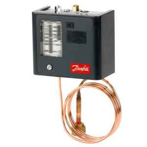 Danfoss 060-5246 KPU6B High Pressure Switch, 100 to 600 psi, SPDT, Manual Max Reset, 36 in Capillary Tube with 1/4 in Female Flare Nut
