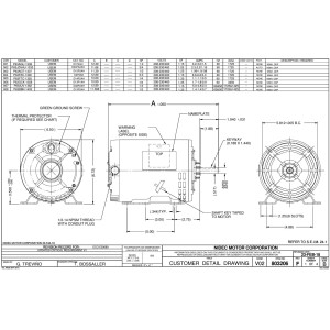 US Motors 2 hp 1725 rpm, 208-230 V/3ph/60 hz ODP D2p2ah, Sirve York S1-02419623716